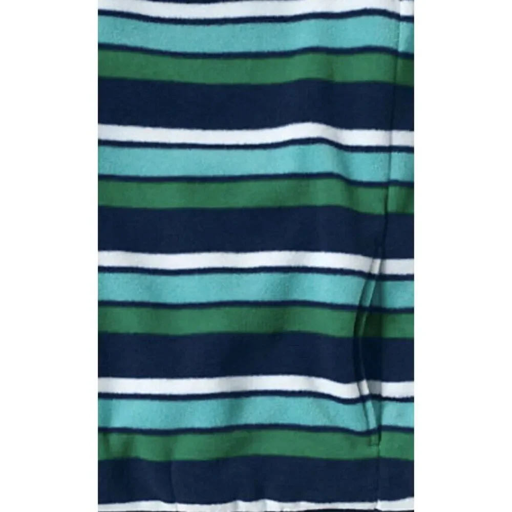 New LANDS' END Heritage‎ Fleece T-Snap Neck Pullover Thermacheck 200 Mens Size L